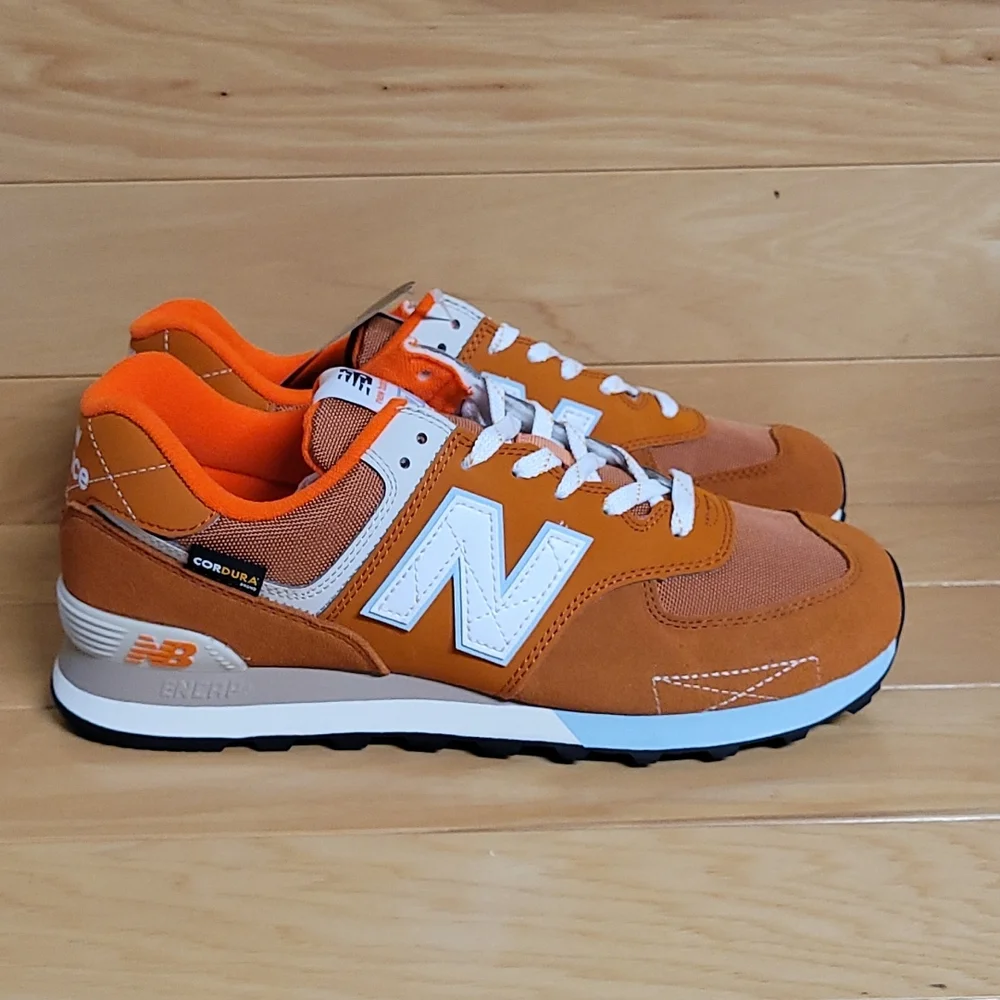 New Balance 574 Cordura Rust Morning Fog Orange Mens Shoe Sneaker ML574HS2 - Picture 1 of 13